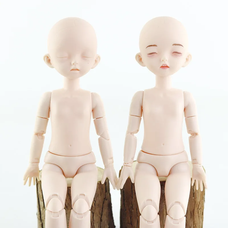 Skin-Dolls Naked Sleep-Eyes 28cm Body Baby Childrens for Without Makeup-Head-Element