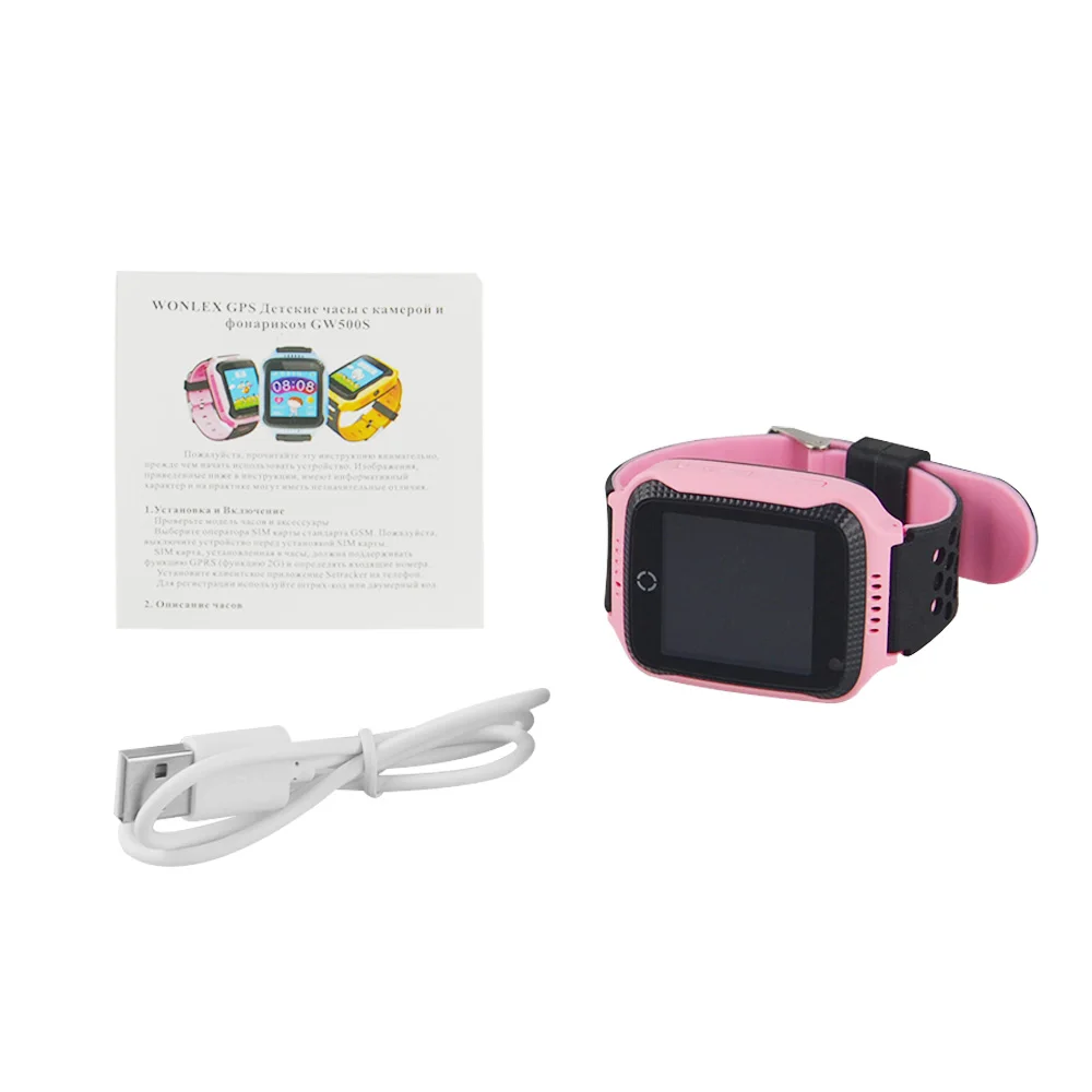pink no box Q528 gps Смарт часы с устройством слежения SOS Вызов расположение прибор gps трекер для ребенка Детская камера Фонарик сенсорный экран двусторонний разговор - Цвет: pink no box