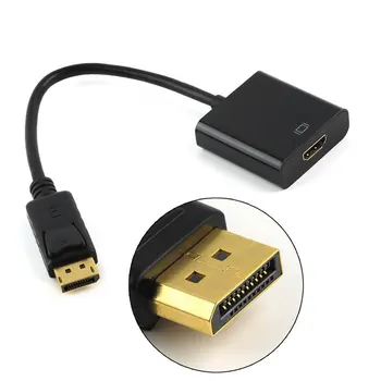 

Displayport DP to HDMI Adapter Cable Male to HDMI Female Converter Cable Cord for PC Bundle 1 Polybag Twisted Pair Multimedia