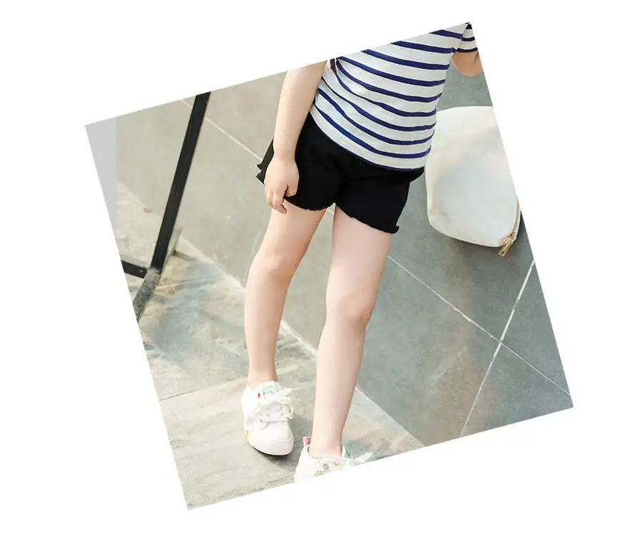 Meninas Denim Shorts Novo Verão Adolescente Crianças Grandes Algodão Curto Jeans 2020 11 Mamãe e Bebê
