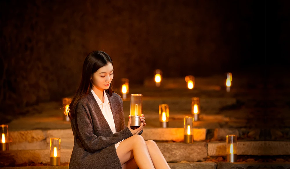 Xiaomi Yeelight candela Светодиодная лампа ночник умный дом дистанционное управление mijia телефон приложение романтический подарок свет