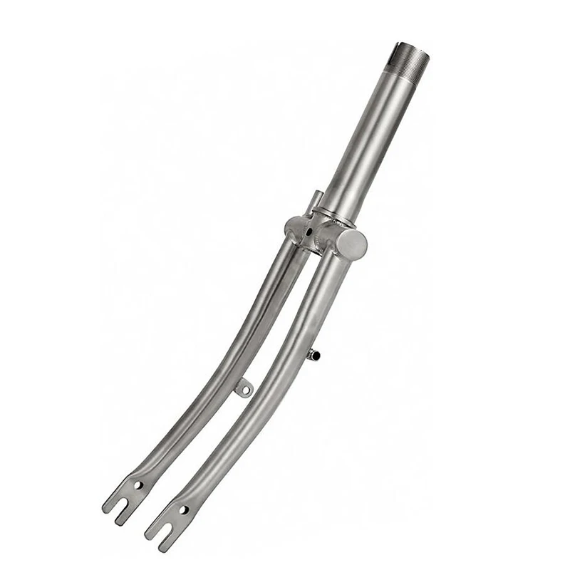 Titanium Color Fork TWTOPSE титановый велосипед вилка для Brompton Складная передняя вилка для велосипеда задняя треугольная оправа 1 и 1/" легкий 16" размер части - Цвет: Titanium Color Fork
