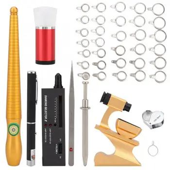 

Transparent Epoxy Resin Jewelry Diamond Detector Observer Tools Gemstone Tester Gems Identification Pen Set Jewellery Tool i