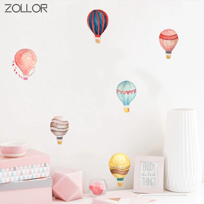 Zollor окрашенный горячий воздушный шар 36 шт./компл. Ins DIY Наклейка на стену для