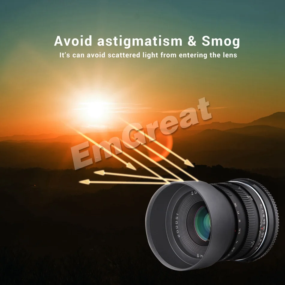 Zonlai 35 мм F1.6 Большая диафрагма ручной основной объектив для Sony E mount Fuji Mount a6300 a6500