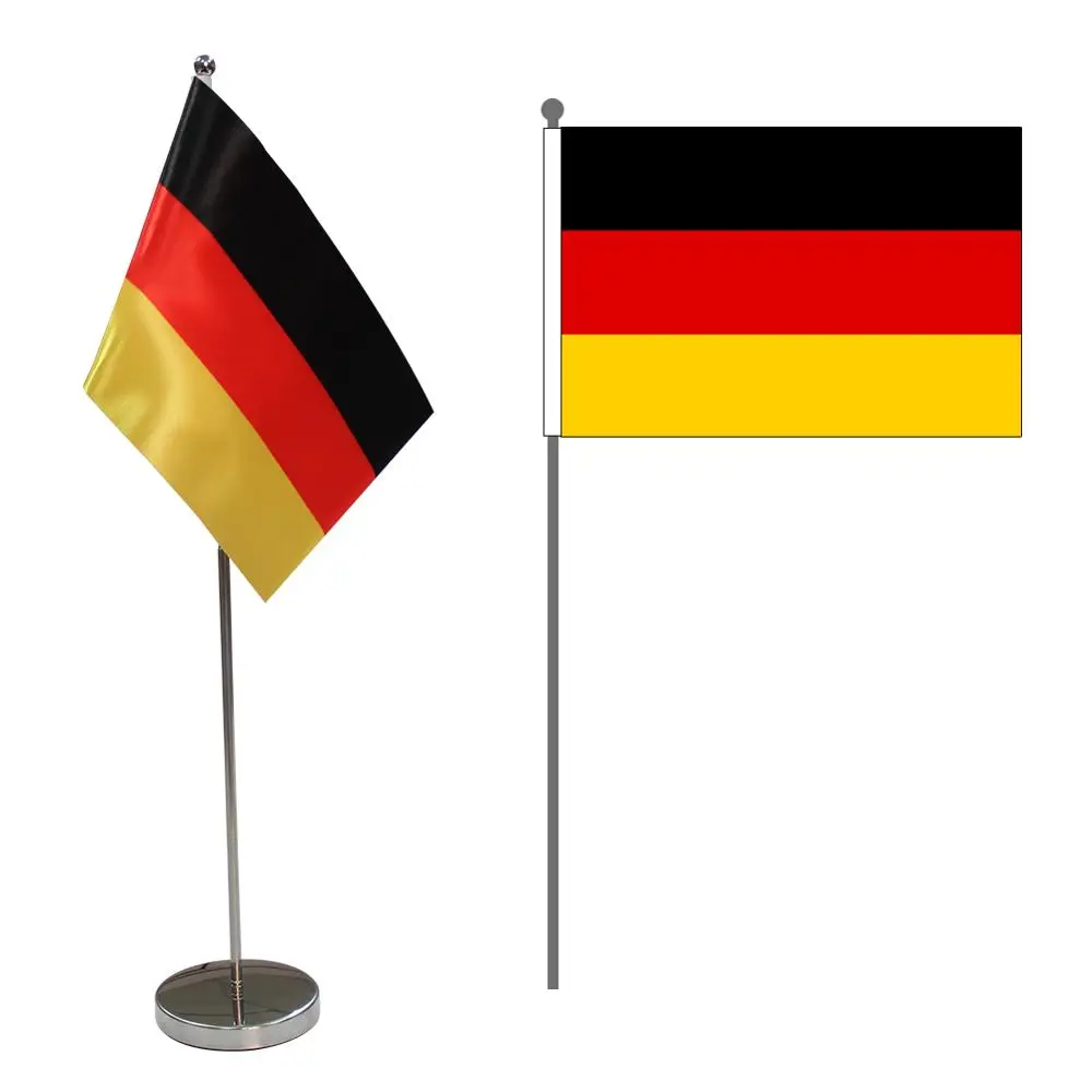 Немецкий настольный флаг " x 6"-испанский стол для ПК флаг стол дисплей с палками и базами