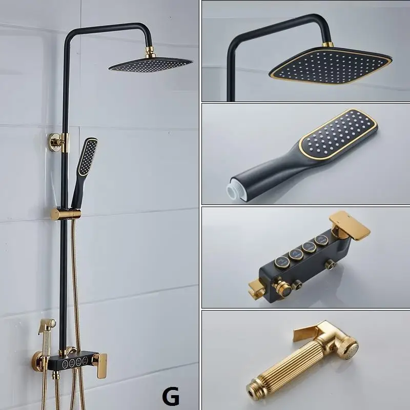 Regadera Choveiro Duschset Regendouche Preto Conjunto De Ducha Douche Eletrico Chuveiro Do Banheiro душ для ванной комнаты