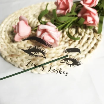 

100 Pcs Custom Personalized Clear Stickers, Logo, Eyelashes Stickers, Lip Balm Lipstick Labels, Lipgloss Tubes Stickers