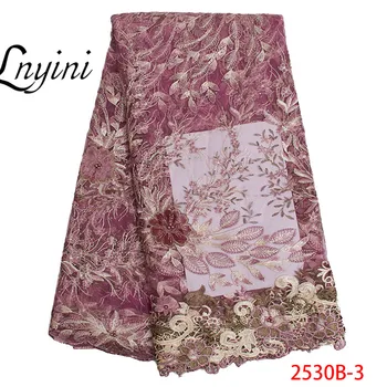 

Western Embroidery Fabric African Lace Wedding Dresses Fabrics Latest Lace Designs In 2019 QF2530B-1
