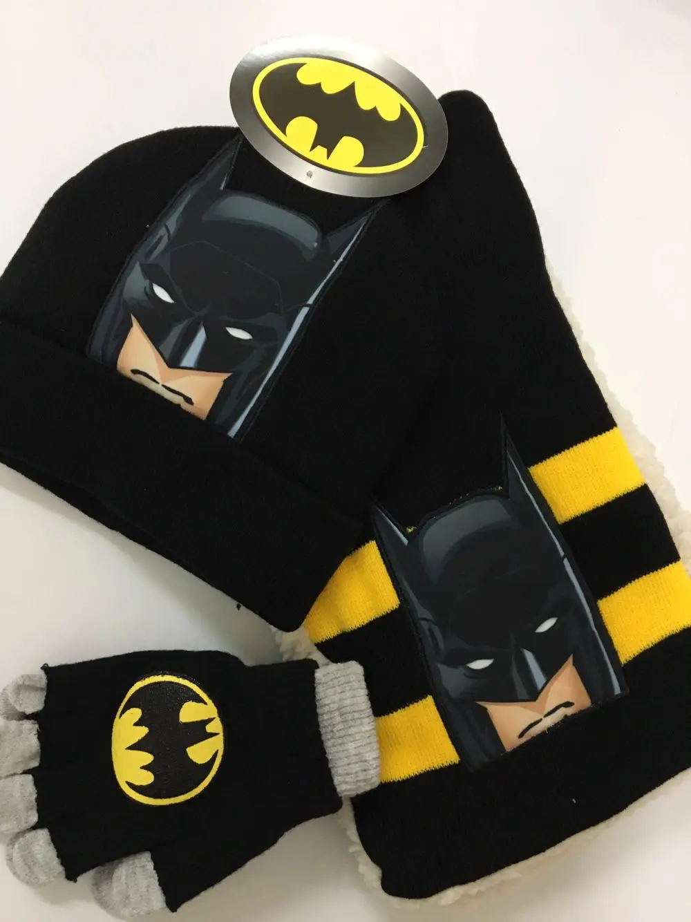 1set cartoon cute avengers batman knit beanie hat children Christmas winter  knitted scarf gloves hat set party kids gifts 2-8Y - AliExpress Apparel  Accessories