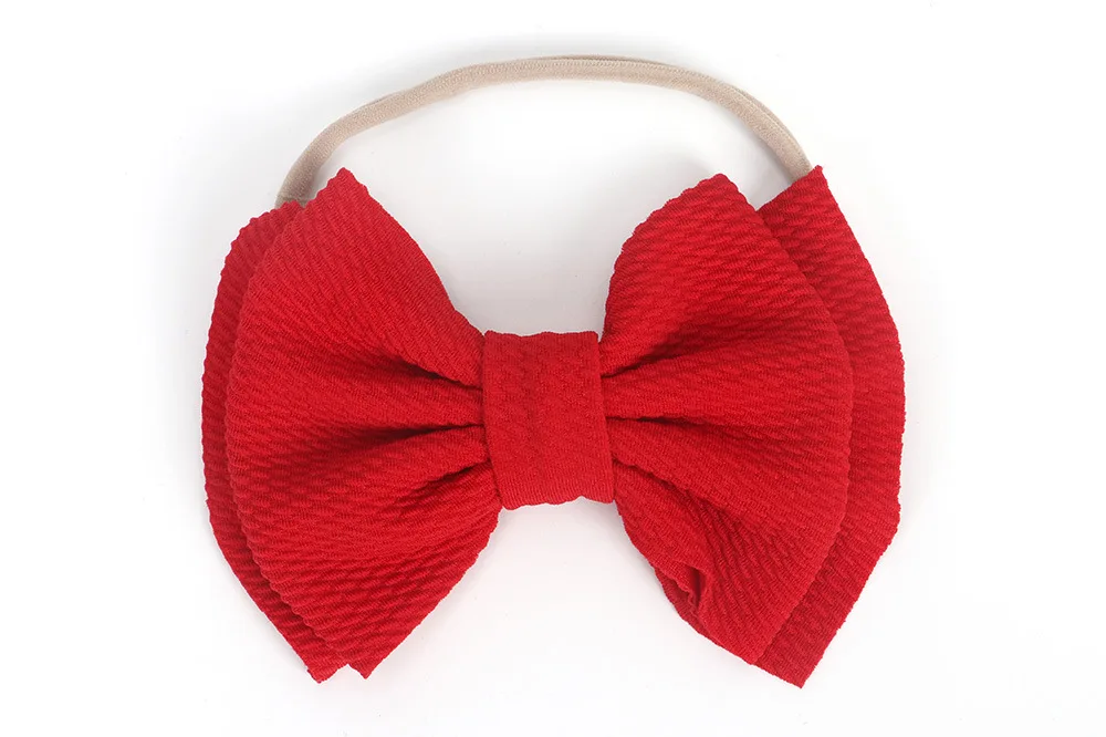 Эластичная нейлоновая повязка на голову с бантом для девочек|Аксессуары волос| |