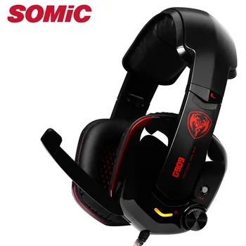 

Headphone Gaming Headset 7.1 Sound Usb Wired Vibration Earphones With Microphone Pc Laptop Original Brand Somic 909