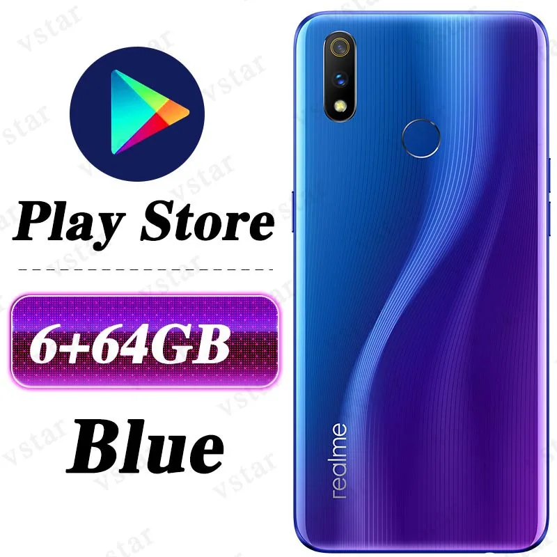 6G 64G Blue Мобильный телефон Realme 3 Pro 6,3 дюймов Snapdragon 710 Восьмиядерный Hyper Boost 2,0 Realme X Lite смартфон - Цвет: 6G 64G Blue