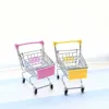 Mini Shopping Cart Kids Toys Simulation Supermarket Hand Trolleys Pretend Play Toy Early Educational Toy for Children Room Decor ► Photo 3/6