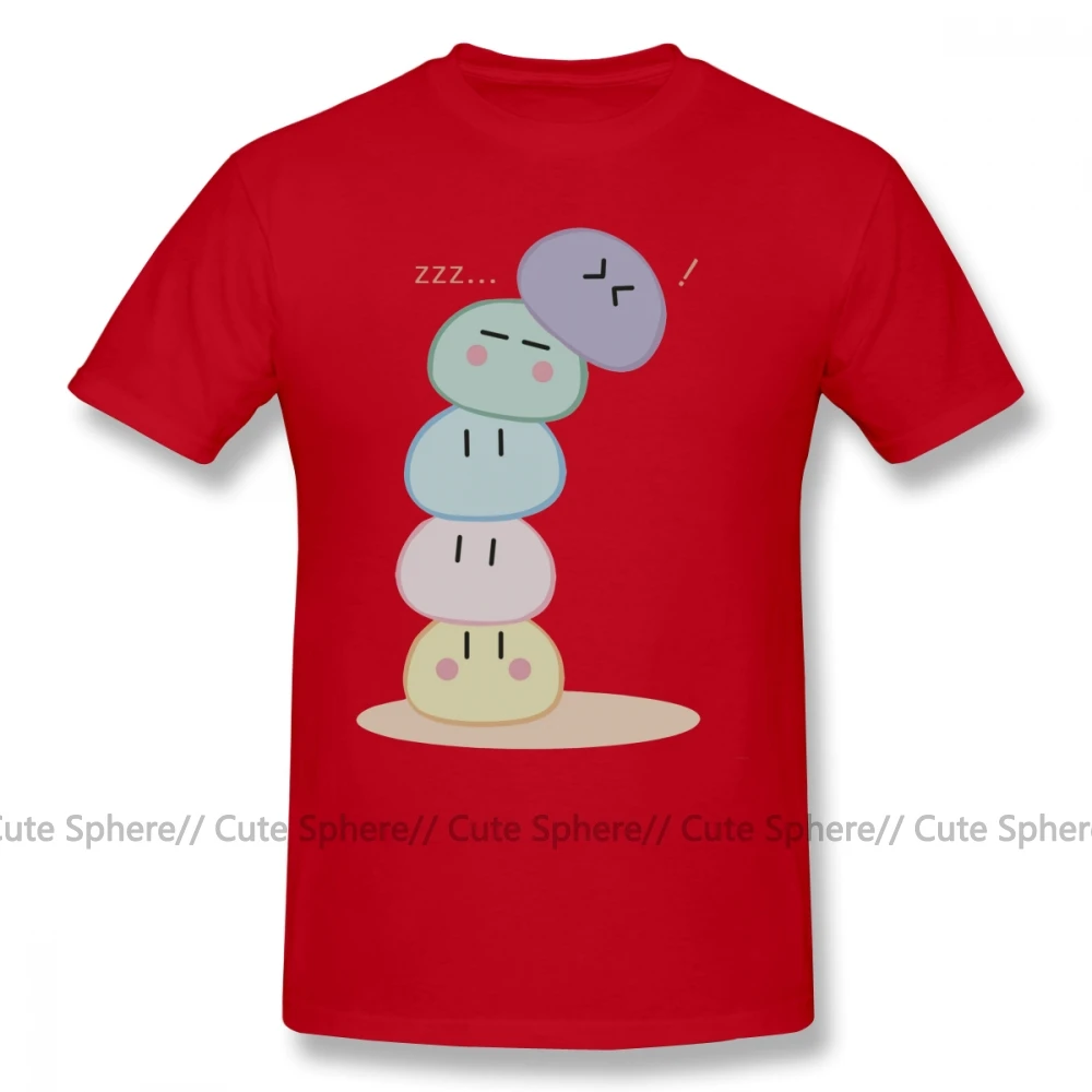 Clannad футболка Dango Pile Футболка мужская футболка с принтом забавная футболка с короткими рукавами хлопок Повседневная негабаритная футболка - Цвет: Red