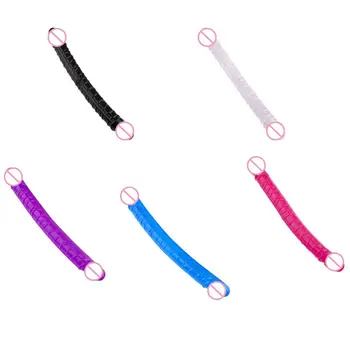 50LF Realistic Long Dildo Sex Toys with Double Heads G-spot Plug Adult for Women Lesbian 6