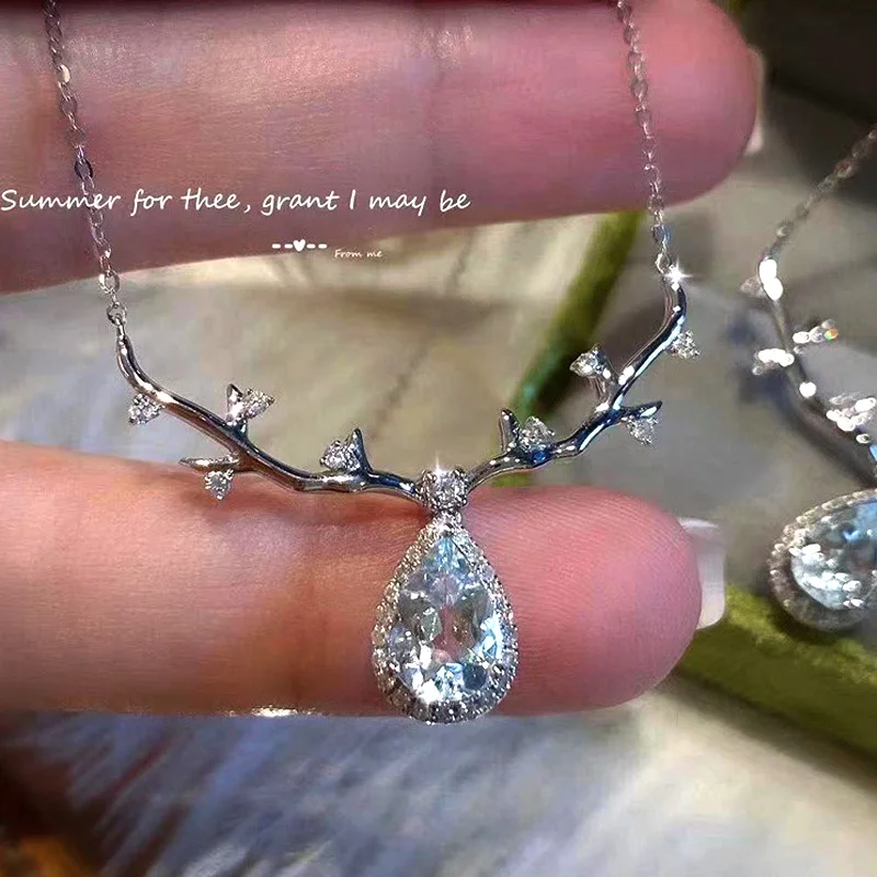 Женское Ожерелье Huitan в эстетике серебряного цвета элегантные аксессуары для