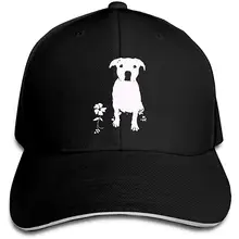 Pitbull Собака силуэт-1 мужчины и женщины папа шапки бейсболка