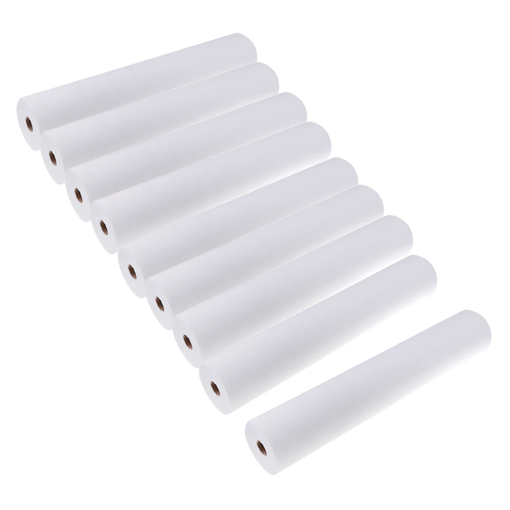 450x Disposable Bed Sheets Waxing Table Covers Roll for SPA Supplies White