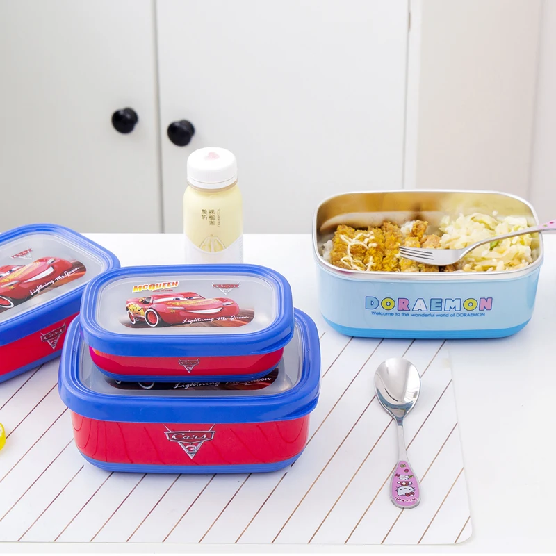 Мультфильм KT Doraemon SUS304 Bento Box контейнер для еды и обедов 470 мл 900 мл 1400 мл