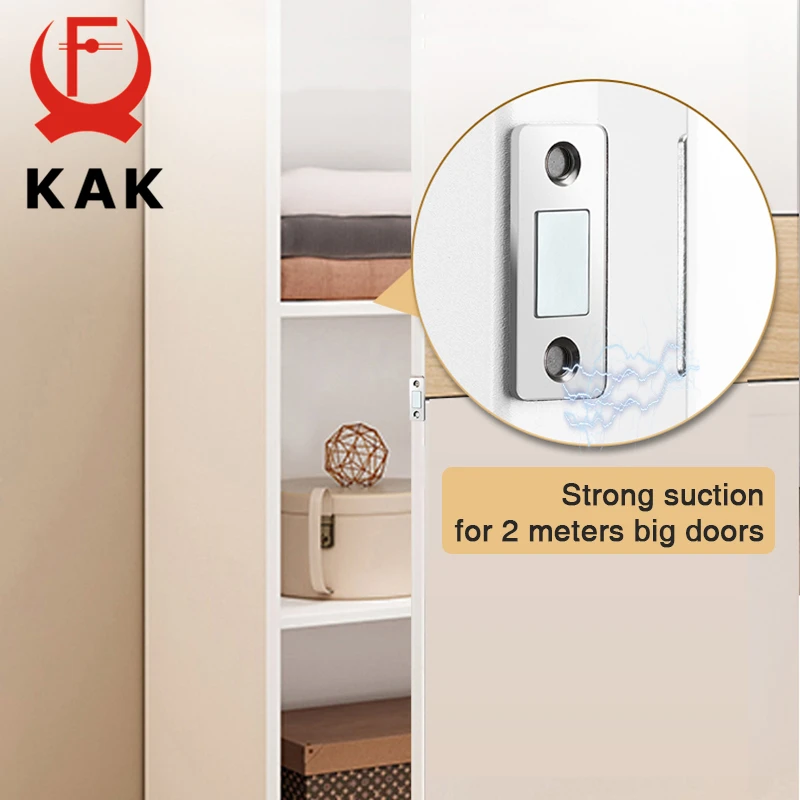 5pcs Magnetic Cabinet Catches Door Catches Door Stops Cabinet Door Stop Invisible Non-punch Silver Black Gold Bronze Sliding Lock Hardware