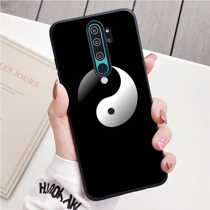 Âm Dương Trung Quốc Thần Bí Silicone Ốp Lưng Điện Thoại Redmi Note 9 8 7 Pro S 8T 7A Bao xiaomi leather case card