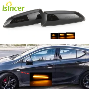

2pcs Dynamic LED Side Marker Lights 12V Flowing Turn Signal Light Side Repeater Lamp Panel Lamp for Opel for Vauxhall Astra J K