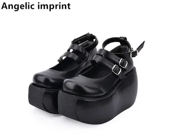 

Angelic imprint woman mori girl lolita cosplay shoes lady high trifle heels pumps women princess dress party platform shoes 10cm