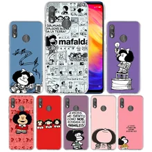 Case Cover for Xiaomi Redmi Note 7 7A 7S 6 6A 5 Y3 K20 Mi 8 9T CC9 CC9E A1 A2 A3 Play F1 Lite Pro Plus Mafalda Anime