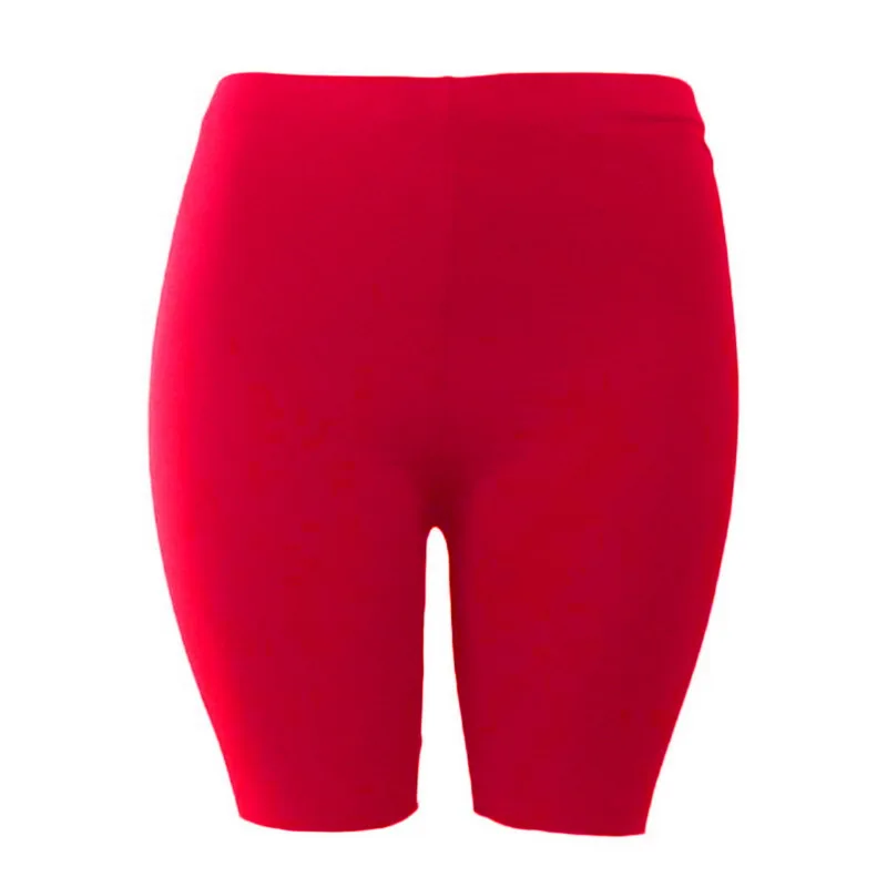 red SFIT женские c высокой талией, эластичные шорты для йоги Бесшовные Спортивные Леггинсы контроль живота тренажерный зал короткие штаны для фитнеса - Цвет: red