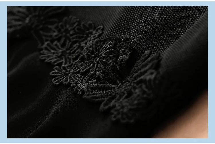 Delocah Runway Fashion Summer Midi Dress Women's Short Sleeve Bow Lace Splice High Waist Elegant Casual Ladies Black Dresses