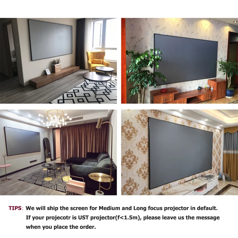 Окружающего светильник отклонения ALR проектор Экран * 80*90 "100" 120 "133" 150 "CLR