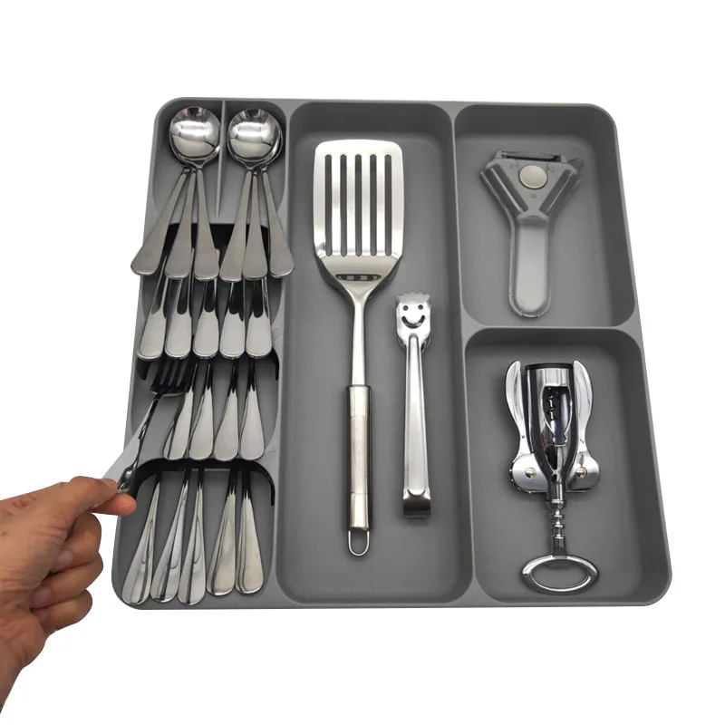

Cutlery Box Storage Holder Rack Organizer Tray for Kitchen Drawer Forks Chopsticks Spoon TUE88