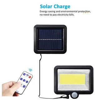 

100 LED solar Waterproof PIR Motion Sensor Wall Lamp 4 Mode Light For Outdoor Rotable Pole Garden Wall Waterproof Lighting seper