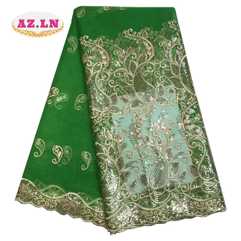 

Latest African laces 2019 red lace embroidery lace fabric mesh bridal lace beaded for Nigerian dresses