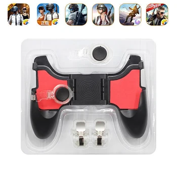 

5 In 1 PUGB Moible Controller Gamepad Free Fire L1 R1 Triggers PUGB Mobile Game Pad Grip L1R1 Joystick for IPhone Android Phone