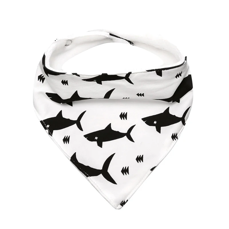 Детская Хлопковая бандана слюнявчик нагрудник для кормления слюнявчик детское полотенце-слюнявчик тканевые печатные капельки треугольник Водонепроницаемый нагрудник