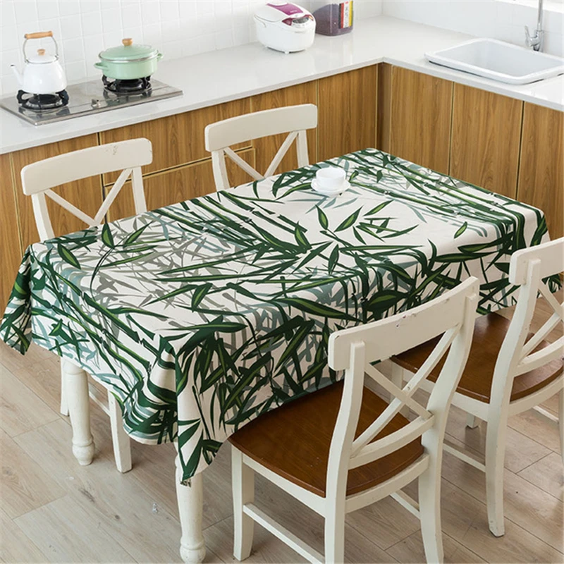 Тукан льняная скатерть водонепроницаемый обеденный стол ткань тропический растительный принт декоративная крышка стола прямоугольная Моющаяся