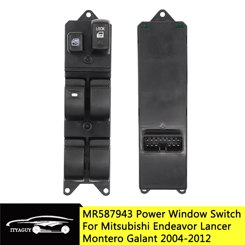 MR587943 WSMT010 Front Left Drive Electric Power Master Window Switch For Mitsubishi Endeavor Lancer Montero Galant 2004-2012 | Автомобили