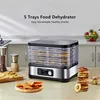 BioloMix Food Dehydrator 5Trays Temperature Control Vegetables Meat Dryer Digital Timer Food And Fruit Dehydrator Drying Machine 4