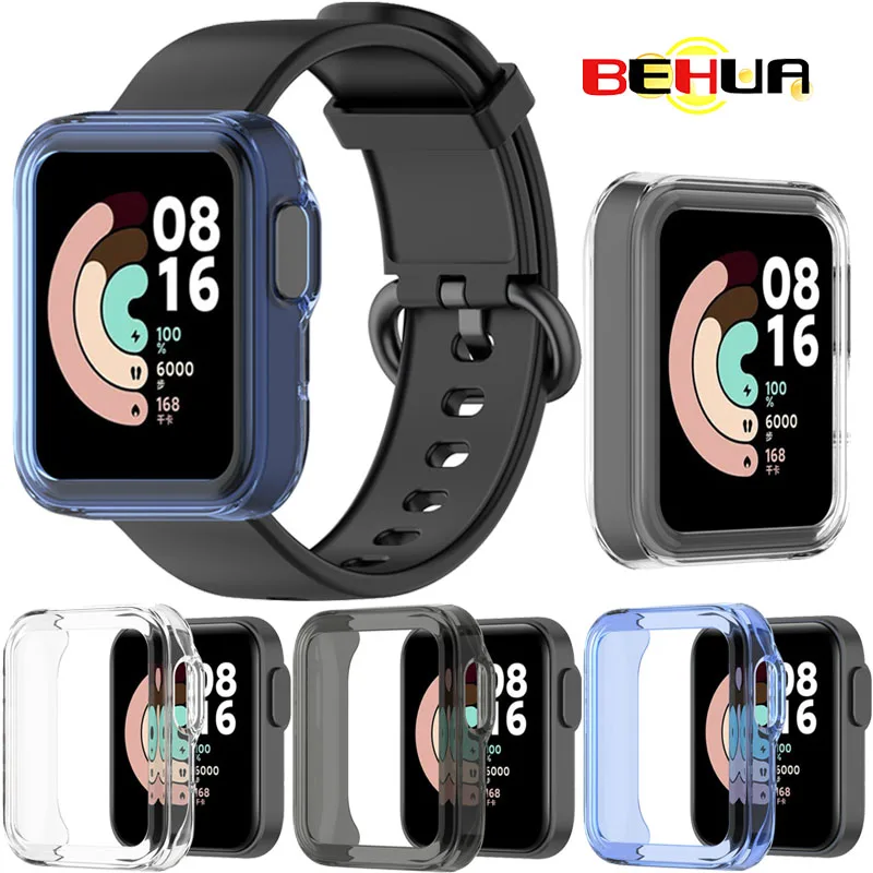 

Защитный чехол для Xiaomi Mi Watch Lite TPU Защитный чехол Рамка Тонкий Корпус Чехлы для Redmi Smartwatch Браслет аксессуары