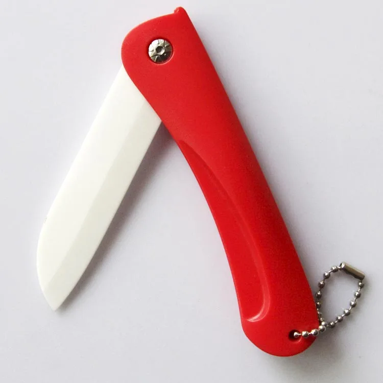 Керамический складной карманный нож, мини портативный складной брелок, нож для резки фруктов, практичные принадлежности для кемпинга и улицы, ручные инструменты
