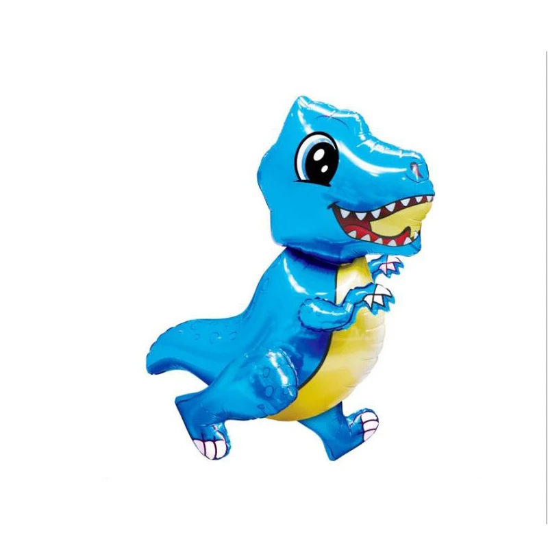 1 шт. 4D DIY Собранные воздушные шары из фольги динозавра Тираннозавр Рекс и Стегозавр трицератопы Юрского периода вечерние украшения детские игрушки - Цвет: blue 1