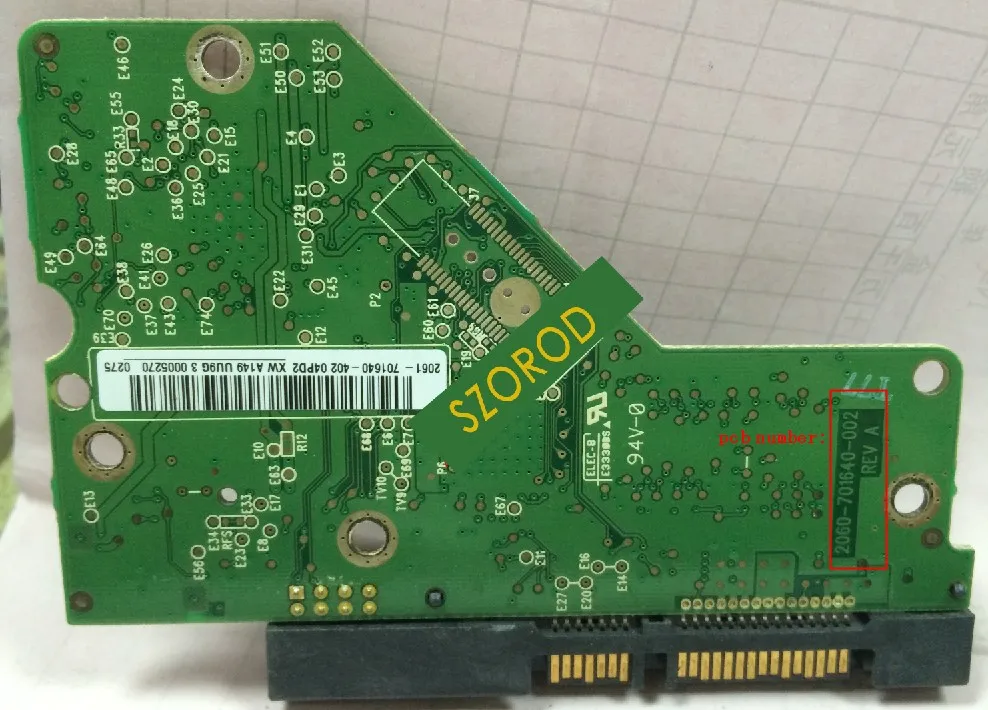 

hard disk drive hdd PCB board WD 2060-701640-002