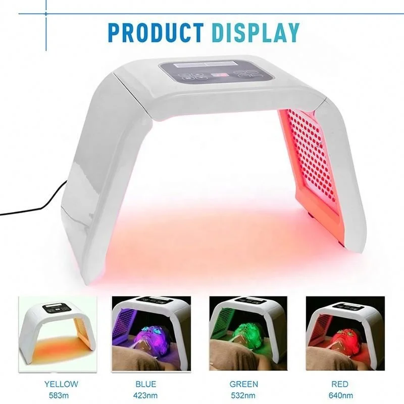  Professional Photon PDT Led Light Facial Mask Machine 4 Colors Acne Treatment Face Whitening Skin R - 4000194919505