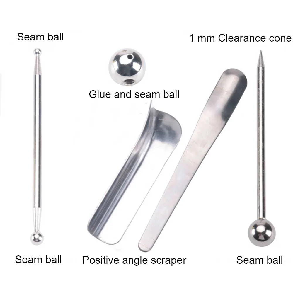 1 Set (5pcs) Tile Beauty Seam Construction Tool Set Tile Gap Cleaning Corner Angle Scraper Gap Manual Grout Pump Flooring Tools 1