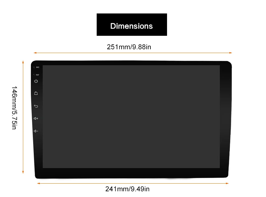  1 din car radio gps 4G RAM 64G ROM android 9.0 car stereo cassette player recorder Radio GPS Naviga