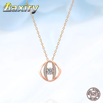 

Luxury New 925 Sterling Silver Necklace Chain Necklace For Women 2020 Neck Chains Pendant Women's Accessories Jewelry Summer