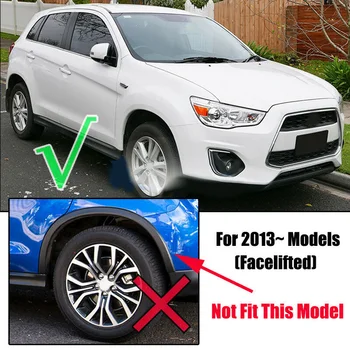 

Parts Mud Flap Fenders Set Accessories Exterior 4Pcs ABS Plastic Protection For Mitsubishi ASX 2013-2015