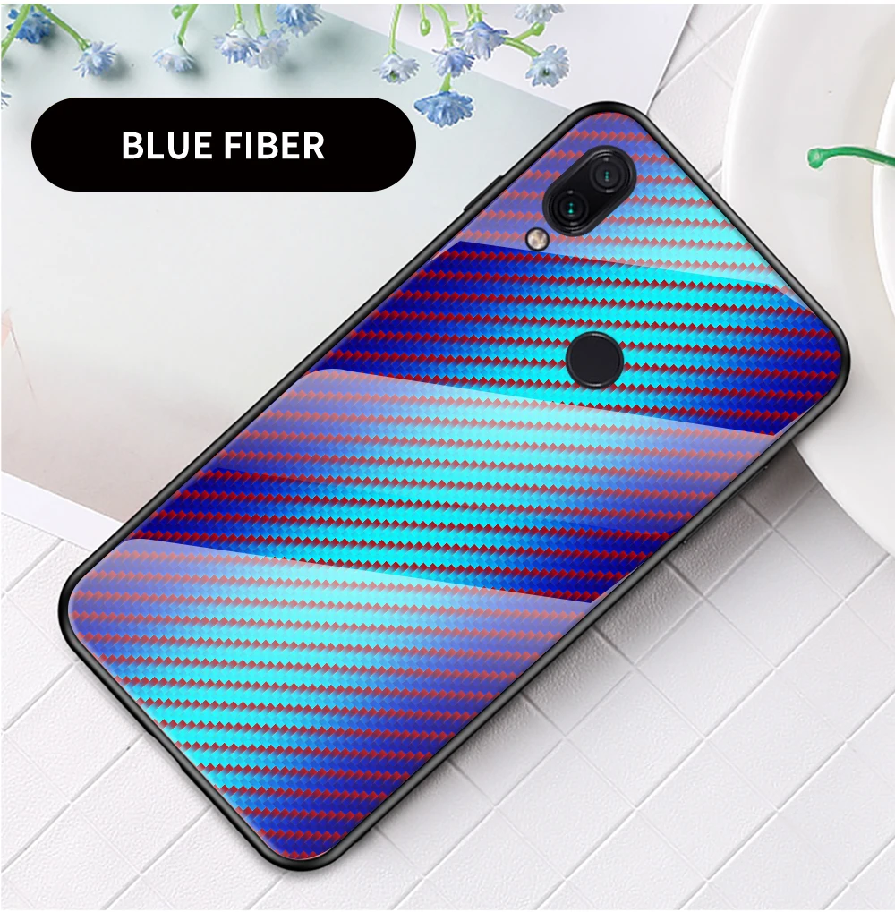 Чехол для телефона для Xiao mi Red mi Note 8 Pro 7 Pro 7A чехол для Xiaomi mi 9 Se 9T Pro градиентный чехол из углеродного волокна стекло чехол для телефона s Capa
